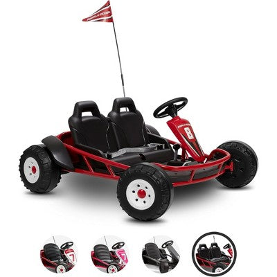 Radio Flyer 24V dvivietis elektrinis kartingas