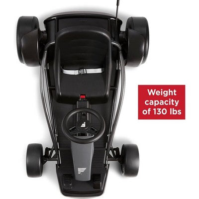 Radio Flyer 36V vaikų kartingas pilkas