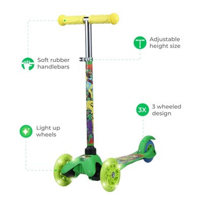 TMNT triratis su šviečiančiais ratais, vaikams