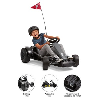 Radio Flyer 36V vaikų kartingas pilkas